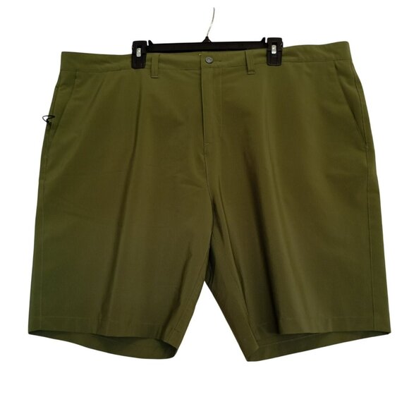 Polo Ralph Lauren Green Mens Golf Shorts Size 42 With Button & Zip Closure - Picture 1 of 9